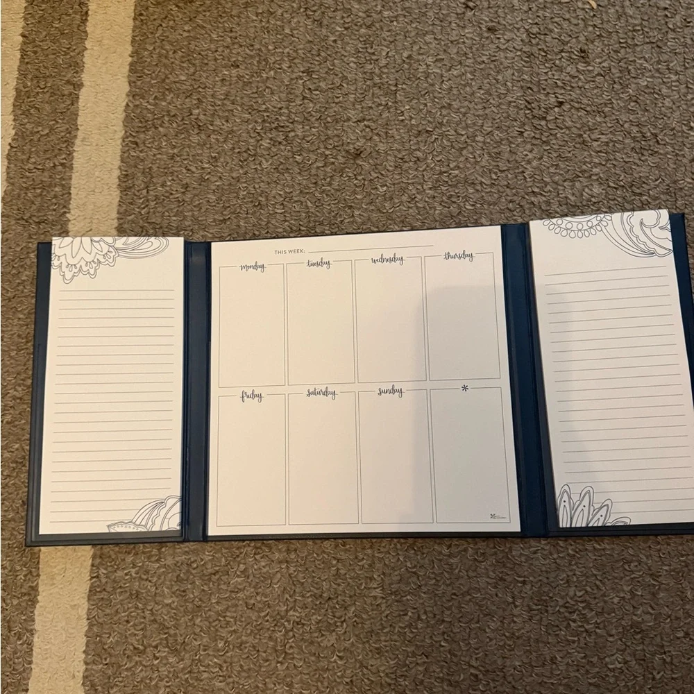 Navy, Erin Condren, Weekly Notepad